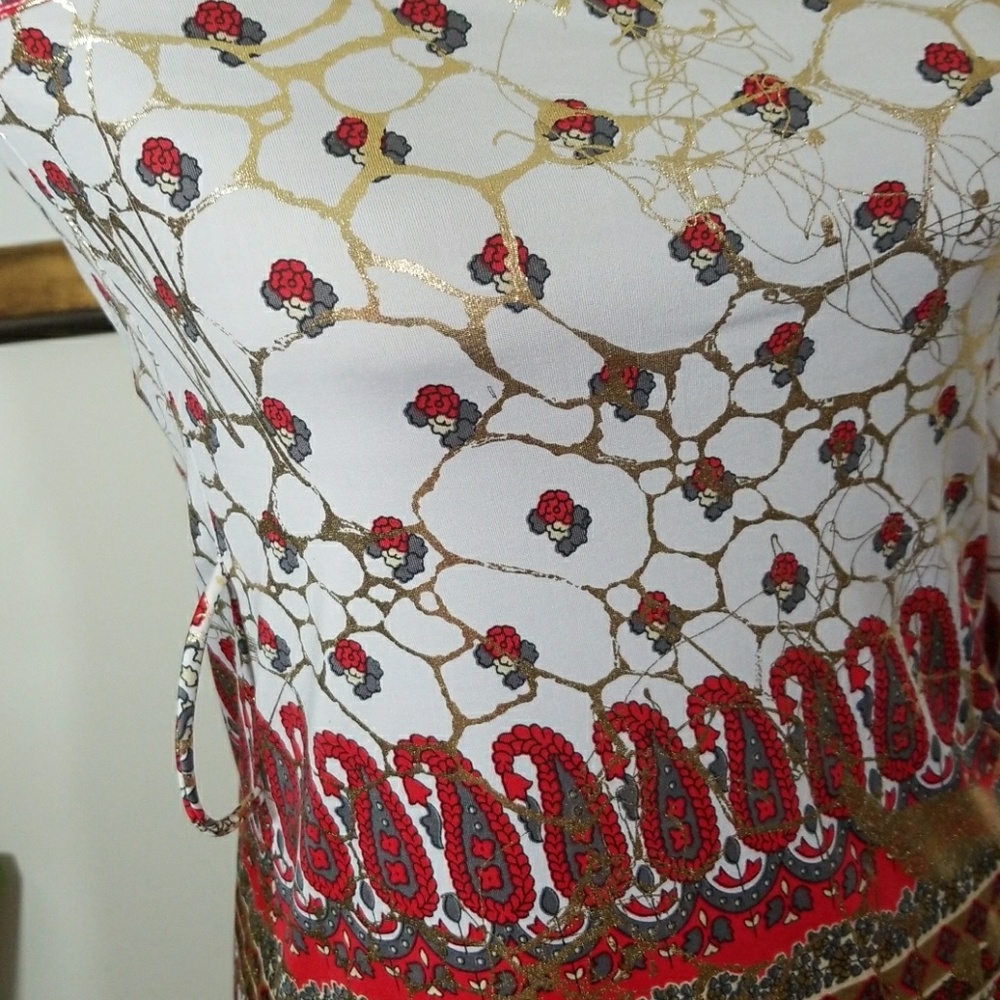 ONE SHOULDER OFF PATTERN TOPđź’ĄNWOT!! - Picture 7 of 8
